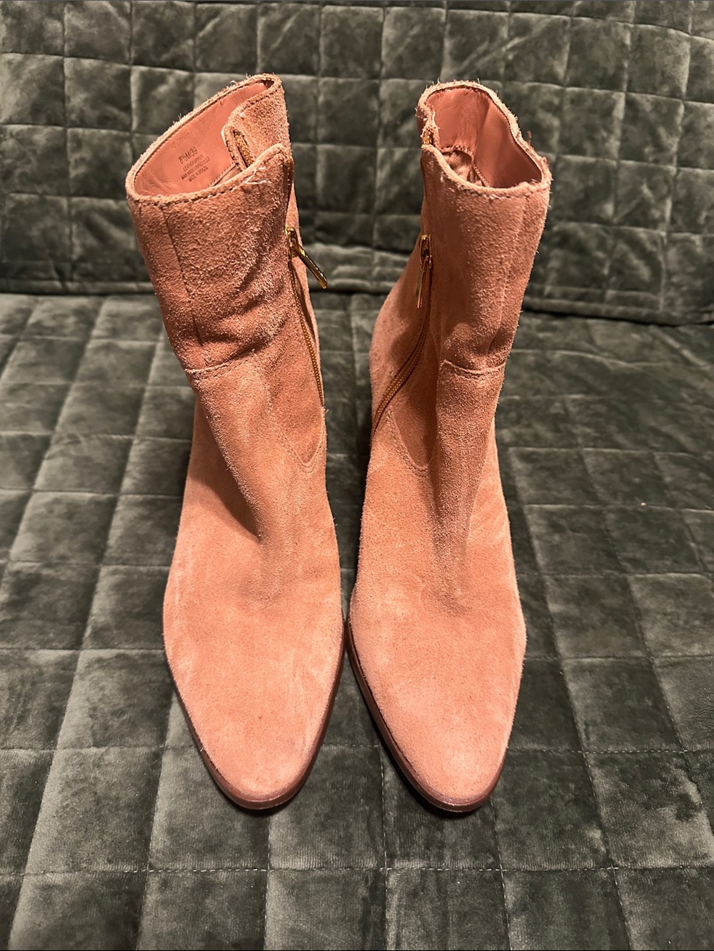 Vince Camuto Rose Suede Pointed Toe Ankle Boots